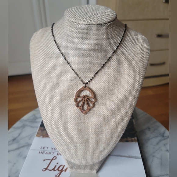 Hand Crafted Jewelry - HAND CRAFTED Wood Laser Pendant